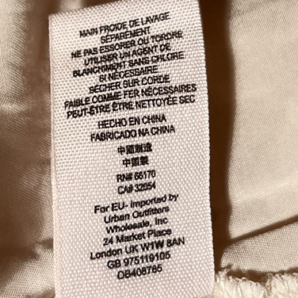 Free People Lost in a Dream Cream Lace Mini Dress, NWT Size 12 - Picture 5 of 5